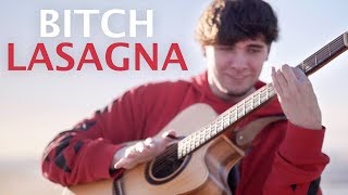 Bitch Lasagna played on an Acoustic Guitar