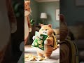 Cute Monkey & Cat Babies Funny Moments | Try Not to Laugh 😂 #cat #shortsviral