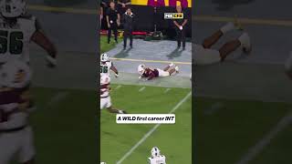 Arizona State's Kyan McDonald comes up with an unbelievable first career interception 😳 #asu #cfb