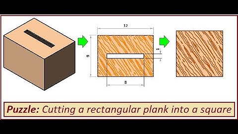 Puzzle: Cut & Join - Rectangle with Slot to Square