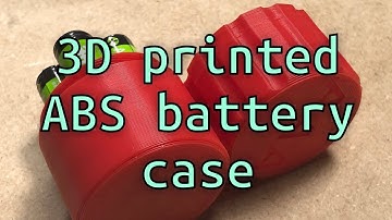 3D printed AAA battery case