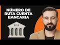 ¿Cuál es el número de ruta de una cuenta bancaria?