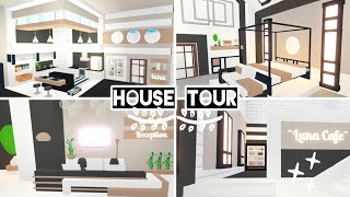 LUXURY APARTMENTS Apartment C, Cafe, Lobby & Pool HOUSE TOUR - ROBLOX Adopt Me 🏢💜