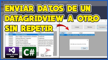 ENVIAR DATOS DE UN DATAGRIDVIEW A OTRO DATAGRIDVIEW SIN REPETIR DATOS EN C# - VISUAL STUDIO 2019