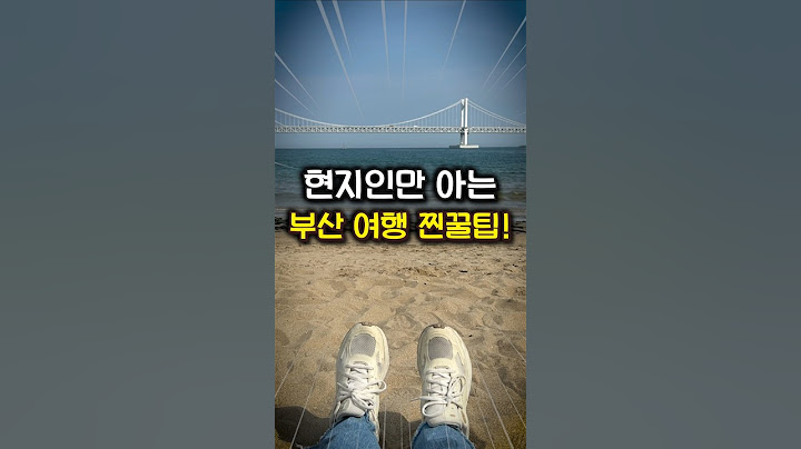 시간 아끼고 돈도 아끼는 부산 여행 꿀팁!