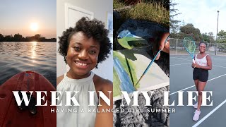 WEEK IN MY LIFE | HAVING A BALANCED GIRL SUMMER, NEW HAIR, AMUSEMENT PARK, COOKING & TENNIS LESSONS by benenon 278 views 10 months ago 22 minutes