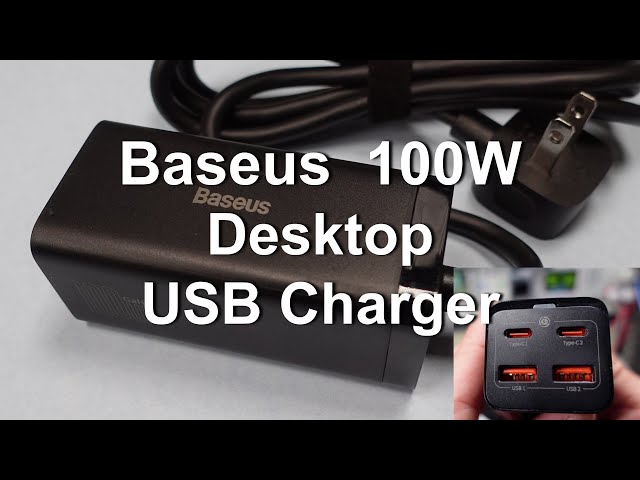 Baseus 100W GaN 3 Desktop Power Adapter Review and Test 