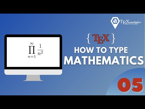 Part 05: How to type product in LaTeX?