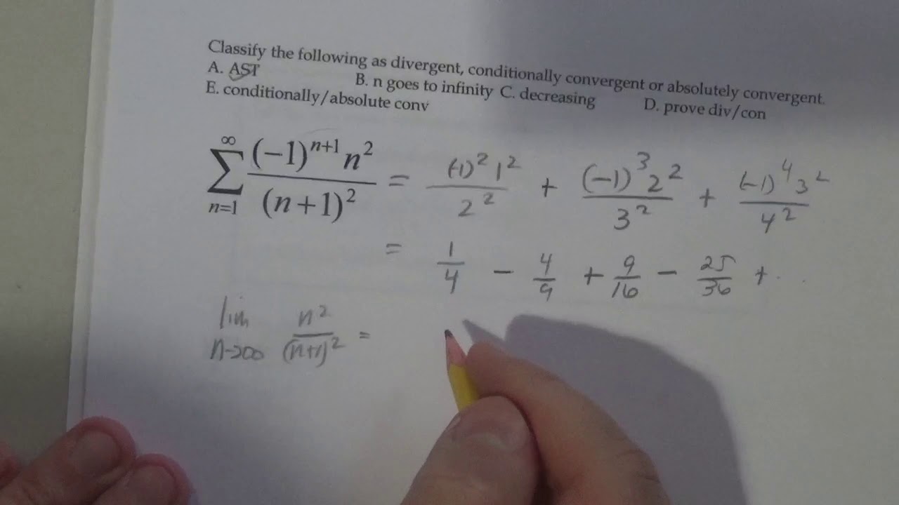 AST n squared over n +1 squared - YouTube