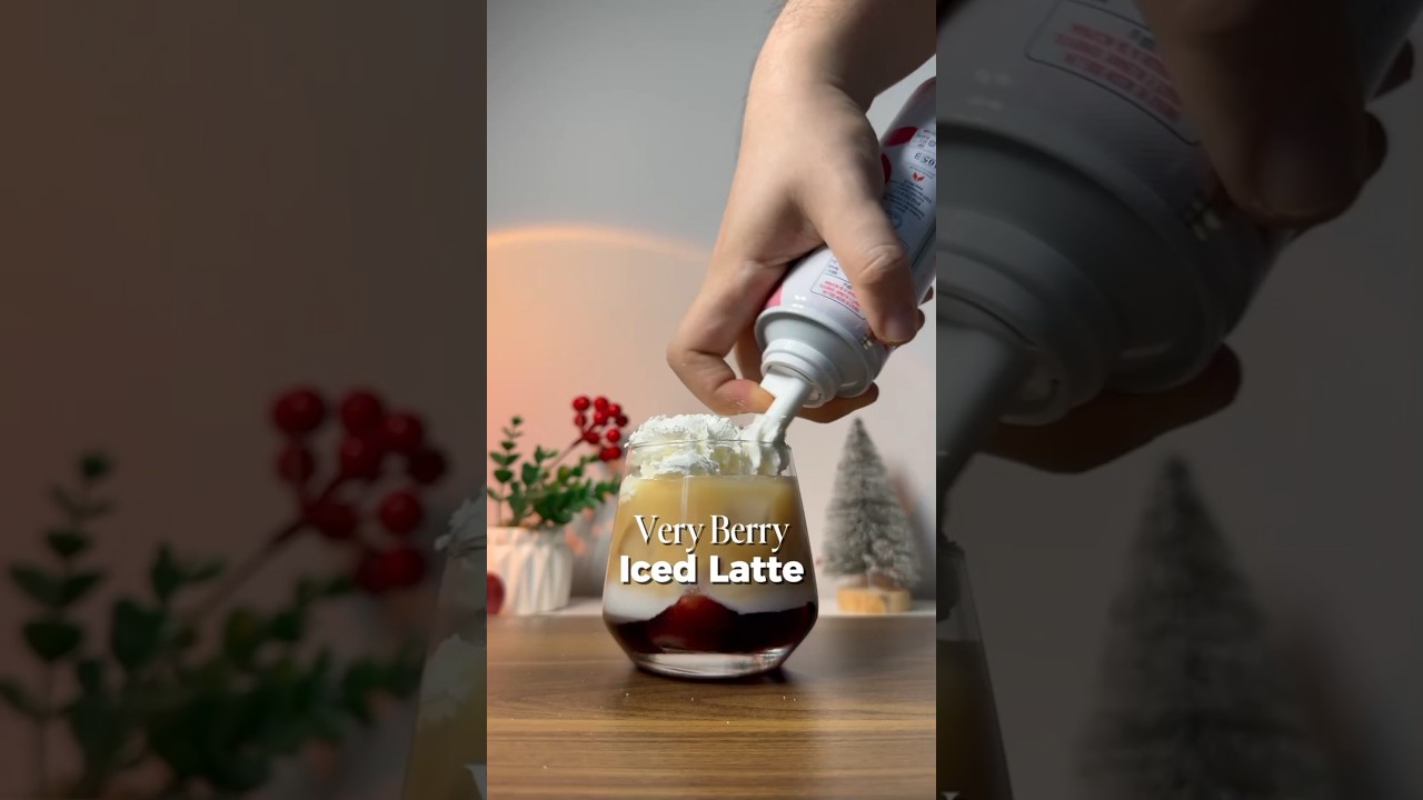 Very Berry Iced Latte — Sweet, Creamy, Refreshing