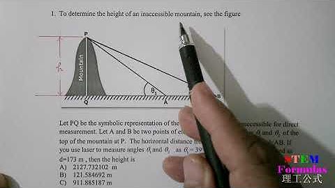 Optics: inaccessible height measurement: part 1 of 3: method 1 of 2