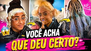 Pintei meu cabelo sozinha