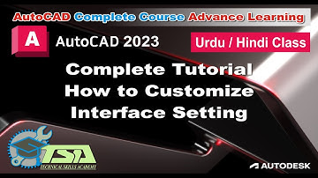 How to Customize Classic Interface Auto Cad 2023 Classic Workspace Settings AutoCAD 2023