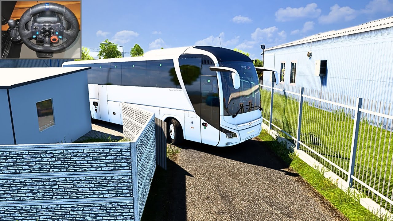 Bus Simulator Poland: Smooth driving on extreme narrow roads | Logitech G29  steering wheel | #ets2