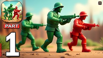 Toy Soldiers Mini Royale - Gameplay Walkthrough Part 1 - Toy War Army Commander (Android, iOS)