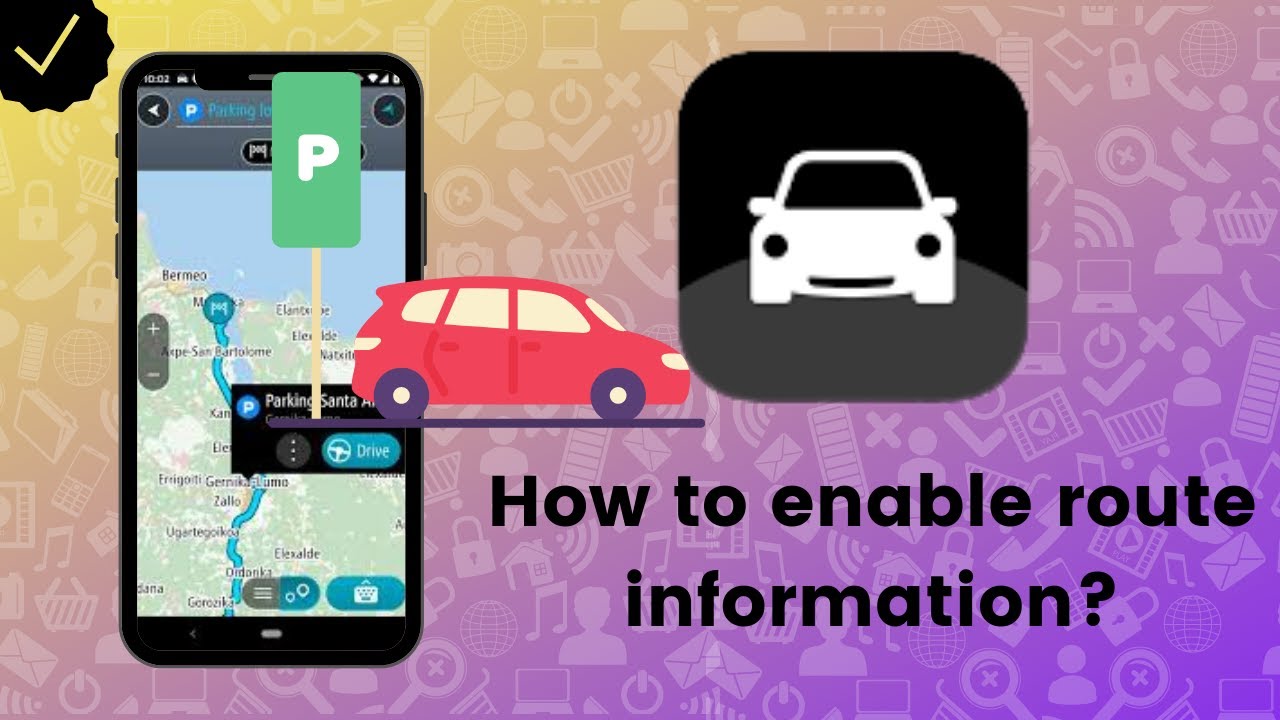 How to enable route information for parking in TomTom Go? YouTube