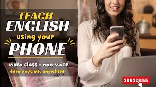 TEACH ENGLISH USING YOUR SMARTPHONE | VIDEO CLASS + NON-VOICE | Liezel Oh #eslteaching #onlinejobs screenshot 1