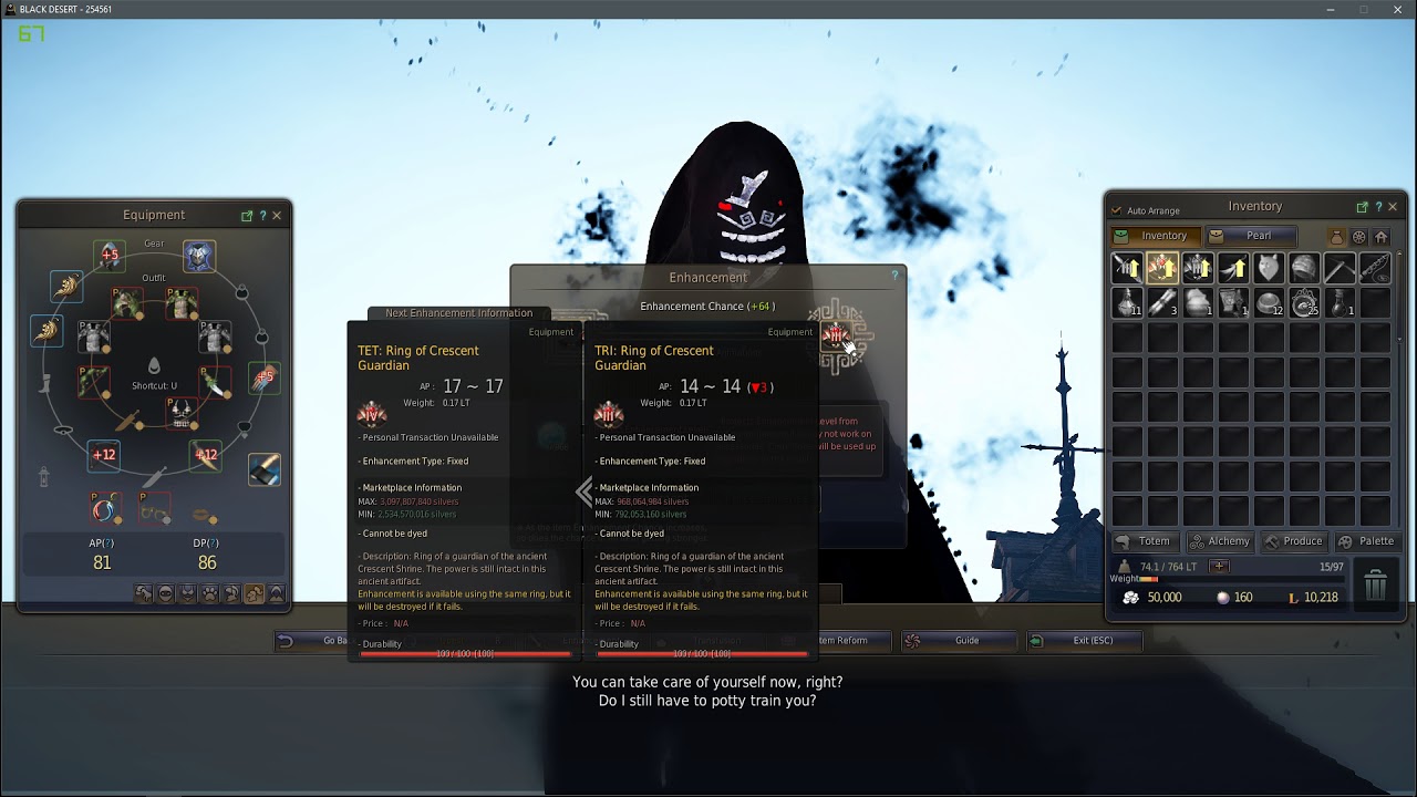 BDO Kutum Dagger and Crescent Ring Enchanting YouTube