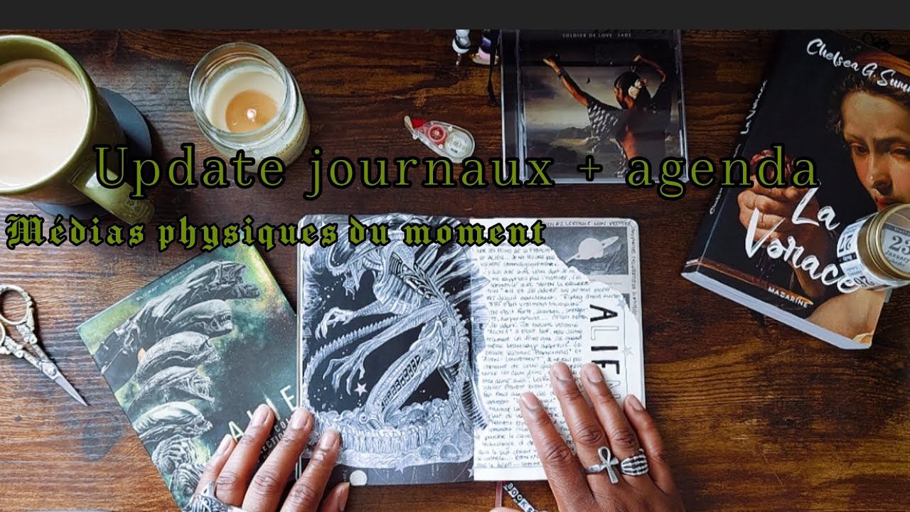 ☆Comment ça se passe en janvier dans mes journaux et mon agenda + médias physique du moment☆