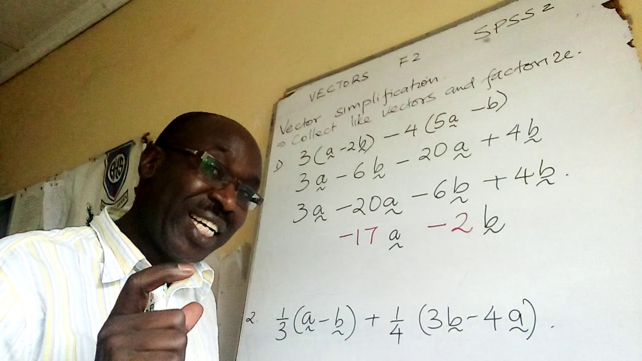 VECTORS F2 #MATHS# SIMPLIFICATION SPSS 2