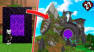 CONSTRUÍ un PORTAL al INFIERNO GIGANTE en Minecraft