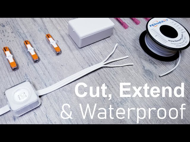 Cutting, Extending & Waterproofing Govee Outdoor Permanent Lights -  Walkthrough - YouTube