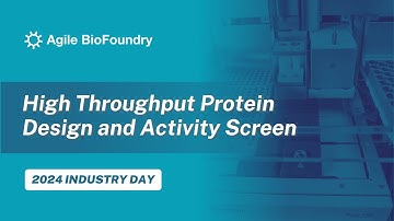 Agile BioFoundry High Throughput Protein Design and Activity Screen