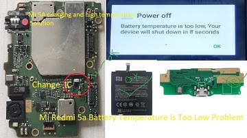 Mi Redmi 5a Battery Temperature is Too Low Problem | 100% Solution/battery temperature is too low