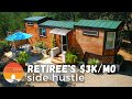 Retiree Earns $3k A Month w/Darling Gooseneck Tiny House Airbnb​