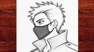 Masked Anime Character Drawing | Clean Lines & Soft Shading (Beginner Friendly) screenshot 2
