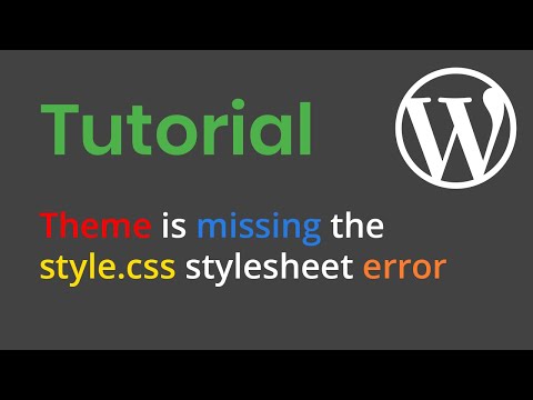 [SOLVED] Theme is missing the style.css stylesheet error - WordPress Theme