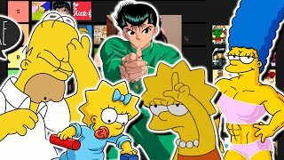 The ONLY Correct Simpsons Tier List Video