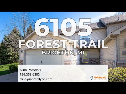 6105 Forest Trail Way, Brighton, MI home video tour