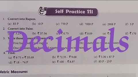 New learning composite mathematics class6 selfpractice11i |Schand maths class6|exercise11i| Decimal 