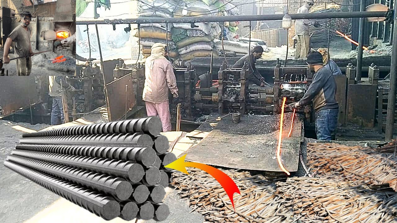 Amazing Manufacturing Process of Iron Rod in Factory | Production of ...