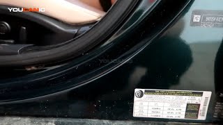 2015+ Jaguar XE - Find Vehicle Identification Number (VIN) Location