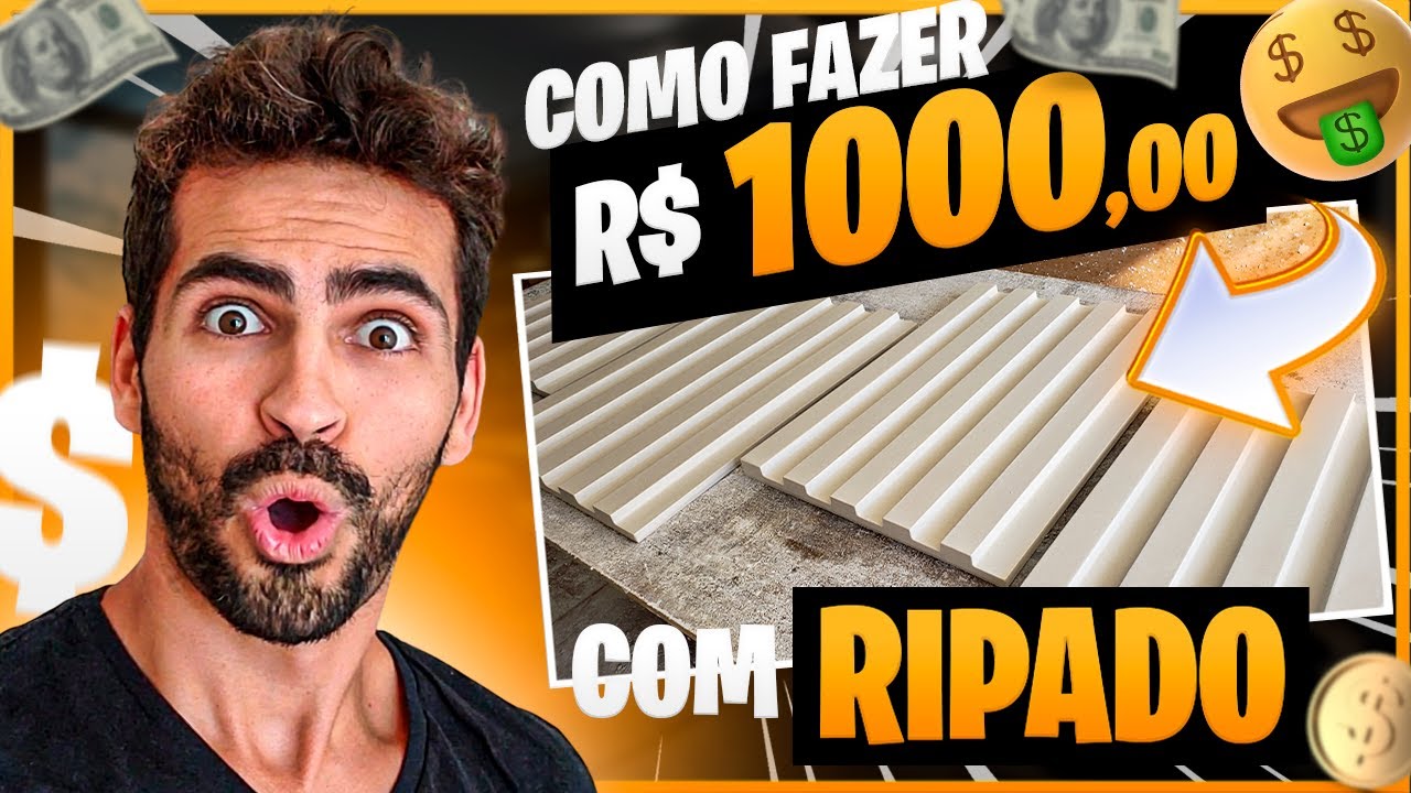 🪙 Como Fazer R$ 1000 Em 1 Dia Instalando Gesso 3d RIPADO! Ganhe Dinheiro Com Gesso 3D