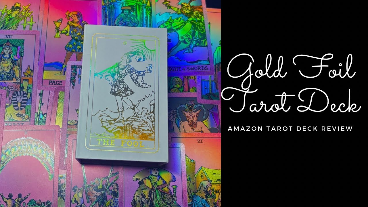 Gold Foil Tarot Deck Review (Amazon Tarot Deck)