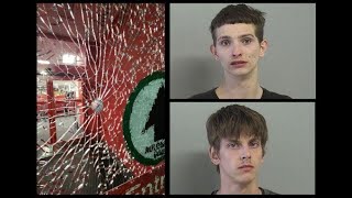 Video: TPD arrests two men suspected of a midtown Tulsa vandalism spree