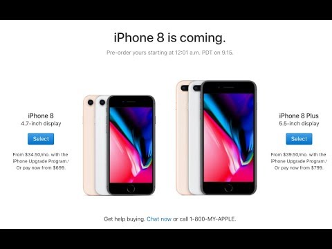 Preços dos Iphone 8 e Iphone X nos EUA - YouTube