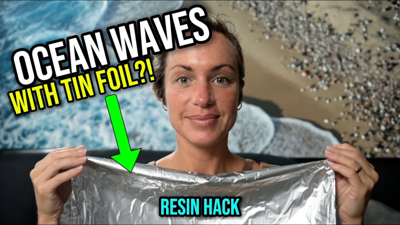 Resin Hack You’ve Never Seen: Ocean Waves with Tin Foil
