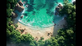 DnD compatible animated map _ Tropical Beach Paradise _ hex grid _ ambient sounds for VTT News