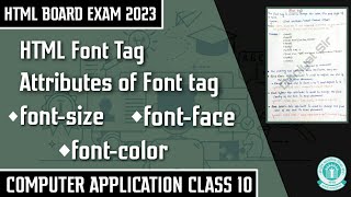 Font tag in html | Font tag attributes | Font Size | Font face | Font color | Html - 04 #font_video