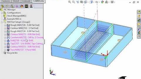 CAMWorks Tutorials - Generating Toolpaths