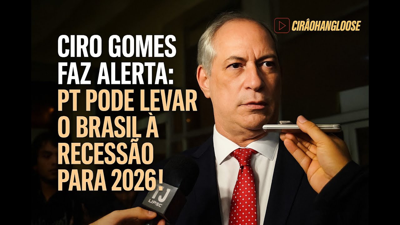 Ciro Gomes faz GRAVE alerta: PT pode levar o Brasil à recessão!