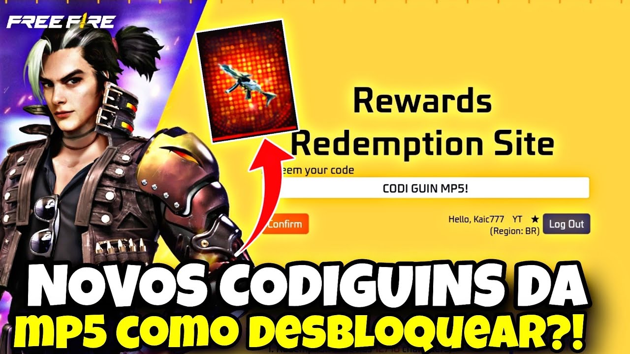 CODIGUIN FF: códigos Free Fire com itens de Páscoa e MP5 evolutiva; Saiba  como resgatar