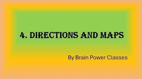Class 3 // EVS // Chapter 4. Directions And Maps // Question answers.