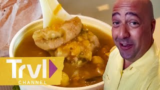 Cow-Skin Soup in Trinidad and Tobago! | Bizarre Foods with Andrew Zimmern | Travel Channel