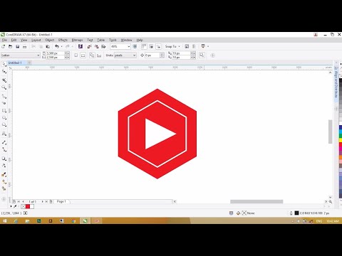 How To Create YouTube Studio Logo In CorelDraw | CorelDraw Tutorial | G Zar Tech