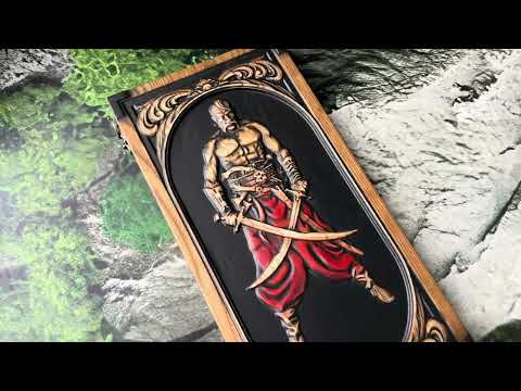 Нарди з дерева, Козак з шаблями, видео 1